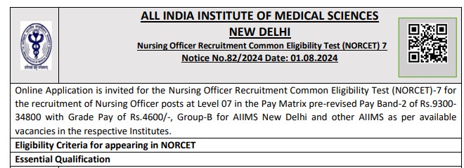 AIIMS Nursing Officer